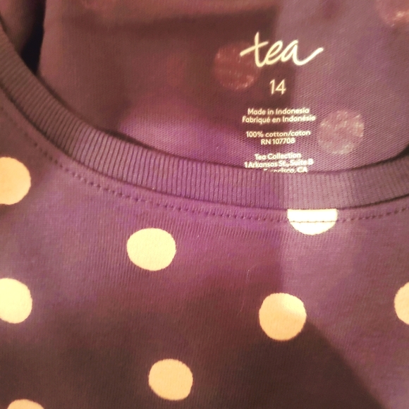 Tea Collection girls size 14 tee. - Picture 3 of 3